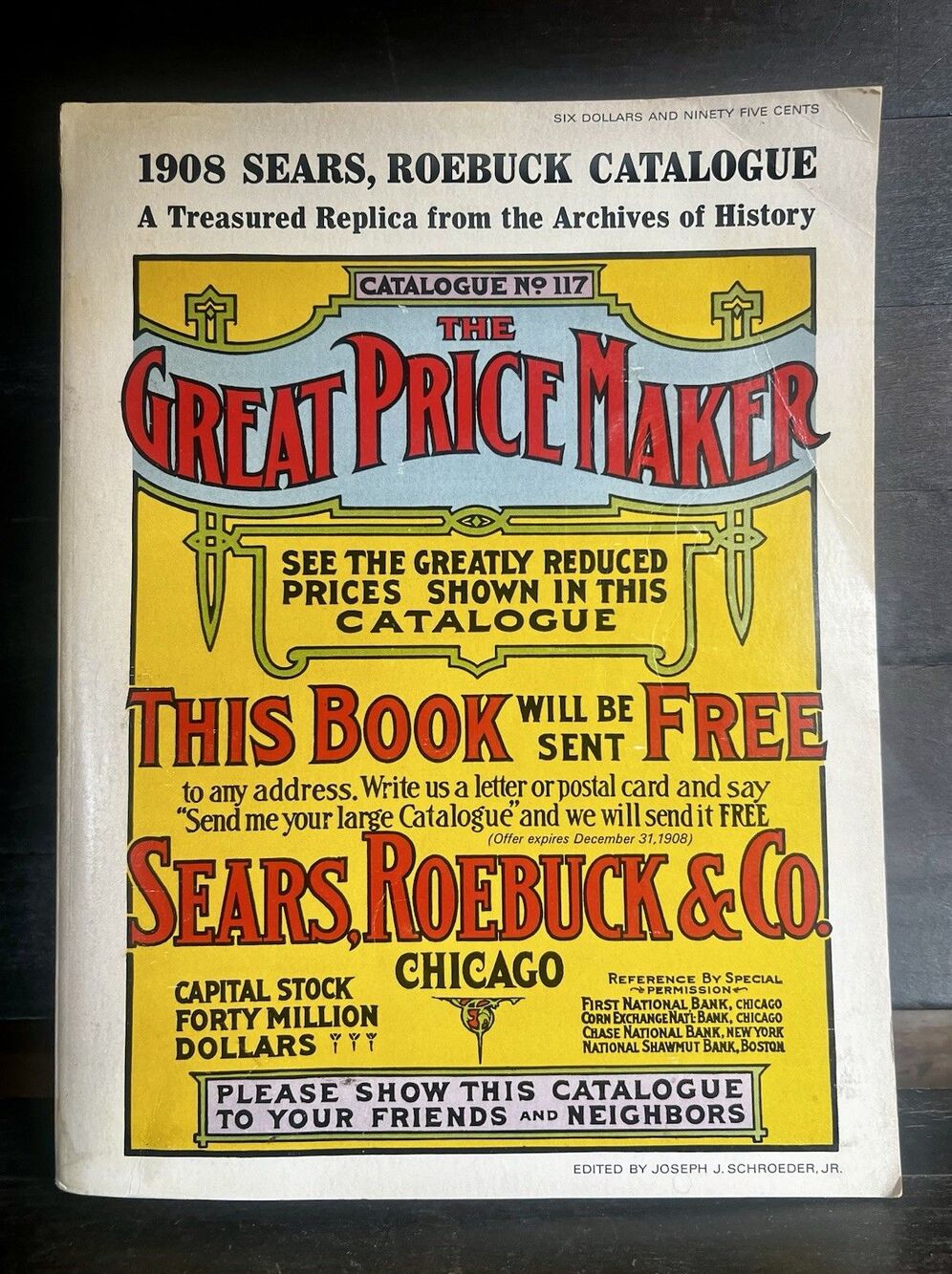 1908 Sears Roebuck & Co Catalogue No 117 1969 Reproduction Issue Vintage